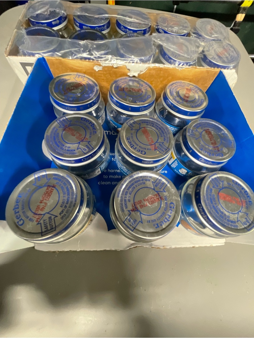 Lot of 19 Empty Gerber Baby Food Jars 2.5 oz